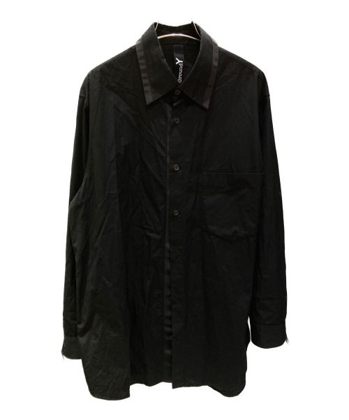 GROUND Y（グラウンドワイ）GROUND Y (グラウンドワイ) テープデザインシャツ ブラック サイズ:３の古着・服飾アイテム
