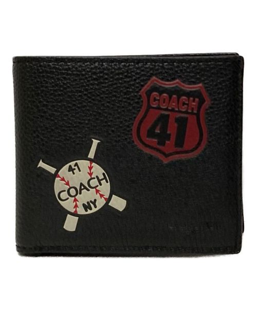 COACH（コーチ）COACH (コーチ) 2つ折り財布 ブラックの古着・服飾アイテム