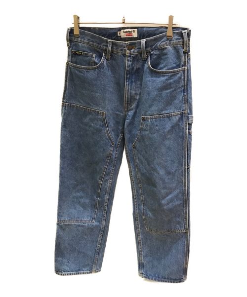 SUPREME（シュプリーム）SUPREME (シュプリーム) Timberland (ティンバーランド) Double Knee Painter Pants ブルー サイズ:30の古着・服飾アイテム