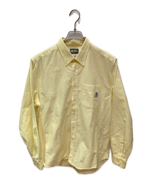 DIESEL（ディーゼル）DIESEL (ディーゼル) ボタンダウンシャツ イエロー サイズ:Mの古着・服飾アイテム
