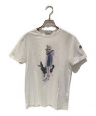 MONCLER (モンクレール) プリントTシャツ ホワイト サイズ:S