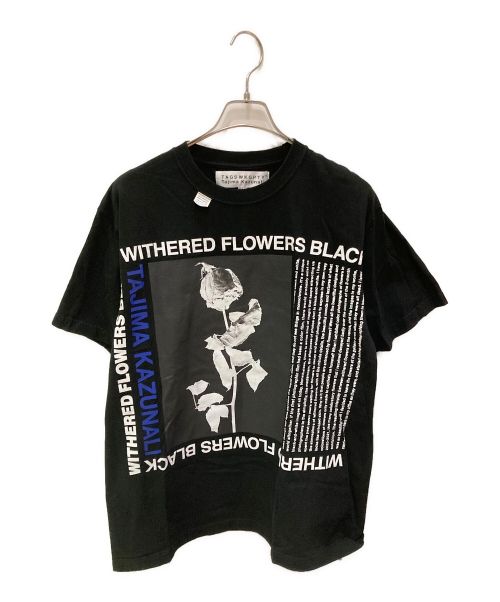 TAGS WKGPTY（タグスワーキングパーティー）TAGS WKGPTY (タグスワーキングパーティー) TAJIMA KAZUNALI Tシャツ ブラック サイズ:Mの古着・服飾アイテム