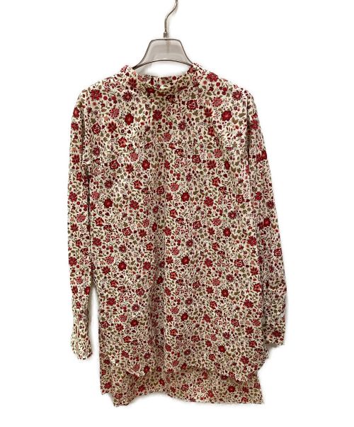 MACPHEE（マカフィー）MACPHEE (マカフィー) リバティープリント スタンドネックチュニックシャツ レッド サイズ:36の古着・服飾アイテム