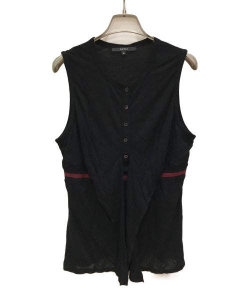 GUCCI（グッチ）GUCCI (グッチ) ノースリーブカットソー ブラック サイズ:Mの古着・服飾アイテム