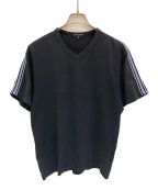COMME des GARCONSコムデギャルソン）の古着「VネックTシャツ」｜ネイビー