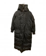 RALPH LAUREN (ラルフローレン) ミリタリーロングダウンコート ブラック サイズ:7