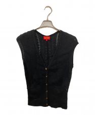 Vivienne Westwood RED LABEL (ヴィヴィアンウエストウッドレッドレーベル) オーブボタンニットベスト ブラック サイズ:M