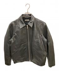 FREAK'S STORE (フリークスストア) Calf Leather Minimal Single Riders Jacket ブラック サイズ:S