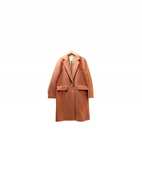中古 古着通販 Apuweiser Riche アプワイザー リッシェ パールボタンチェスターコート ピンク サイズ 2 ブランド 古着通販 トレファク公式 Trefac Fashion