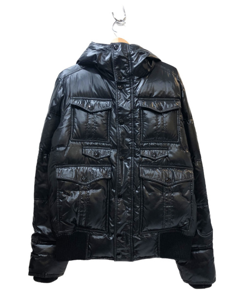 GUCCI（グッチ）GUCCI (グッチ) ロゴワッペンダウンジャケット ブラック サイズ:50 200610 4063の古着・服飾アイテム