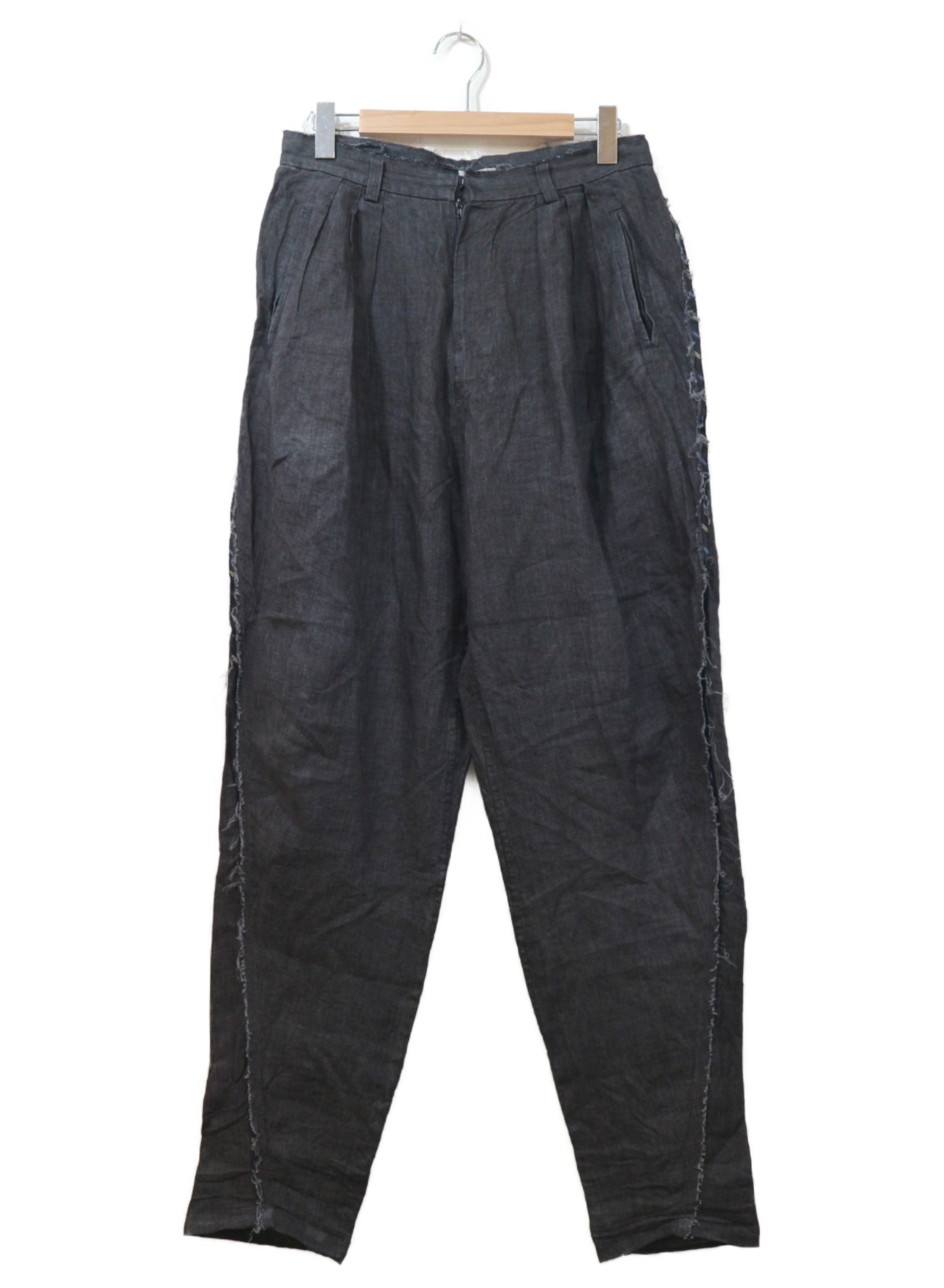 中古 古着通販 Ohta オータ リネンタックワイドパンツ ブラック サイズ M ブランド 古着通販 トレファク公式 Trefac Fashion