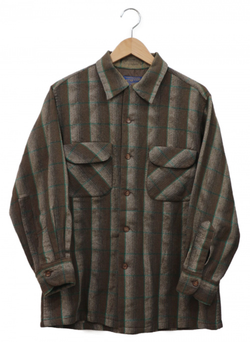 PENDLETON（ペンドルトン）PENDLETON (ペンドルトン) ネルシャツ ブラウン サイズ:M チェックの古着・服飾アイテム