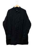 BLACK Scandal Yohji Yamamoto（ブラックスキャンダルヨウジヤマモト）の古着「バックプリント スタッフシャツB 長袖シャツ 2」｜ブラック