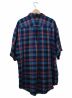 DESCENDANT (ディセンダント) 半袖ビッグチェックシャツ ブルー×オレンジ サイズ:3 21SS HYANNIS CHECK SHORT SLEEVE SHIRT：7800円