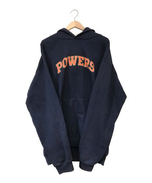 POWERS（パワーズ）POWERS (パワーズ) POWERS ARCH HOODIE ネイビー×オレンジ サイズ:XLの古着・服飾アイテム