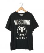 MOSCHINO（モスキーノ）の古着「プリントTシャツ」｜ホワイト×ブラック