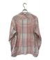 Engineered Garments (エンジニアドガーメンツ) チェックシャツ ピンク×ホワイト サイズ:XS：2980円