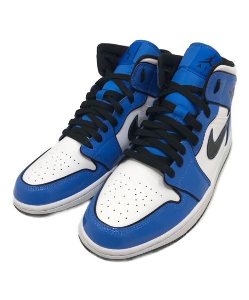 ソールは Nike ブルー ホワイト 青 白 Qgoan M ナイキ スニーカー ミッドカット ルカリ