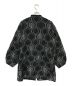 navasana (ナバアサナ) ボリュームスリーブノーカラー刺繍コート ブラック×アイボリー サイズ:記載なし：3980円