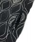 中古・古着 navasana (ナバアサナ) ボリュームスリーブノーカラー刺繍コート ブラック×アイボリー サイズ:記載なし：3980円