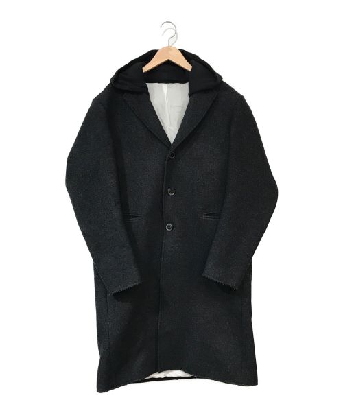 DIESEL（ディーゼル）DIESEL (ディーゼル) メルトンフーデッドコート グレー サイズ:46の古着・服飾アイテム