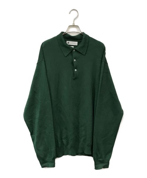 BENINE（ビーナイン）BENINE (ビーナイン) L/Sポロシャツ グリーン サイズ:Mの古着・服飾アイテム