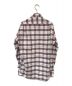 Thom Browne (トムブラウン) ボタンダウンチェックシャツ ホワイト×ブラウン サイズ:1：4800円