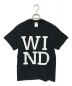 WIND AND SEA（ウィンダンシー）の古着「ロゴプリントTシャツ」｜ブラック×ホワイト