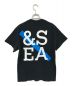 WIND AND SEA (ウィンダンシー) ロゴプリントTシャツ ブラック×ホワイト サイズ:M：3980円