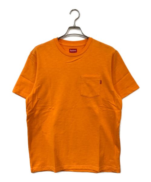 SUPREME（シュプリーム）SUPREME (シュプリーム) ポケットTシャツ オレンジ サイズ:Mの古着・服飾アイテム