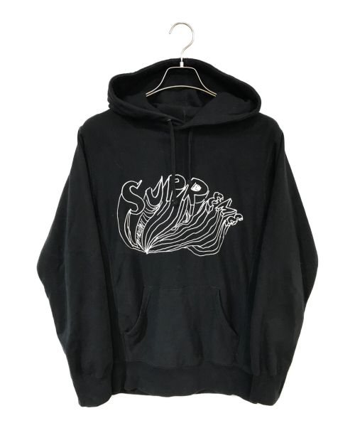 SUPREME（シュプリーム）Supreme (シュプリーム) Daniel Johnston (ダニエル・ジョンストン) Logo Hooded Sweatshirt ブラック サイズ:Mの古着・服飾アイテム