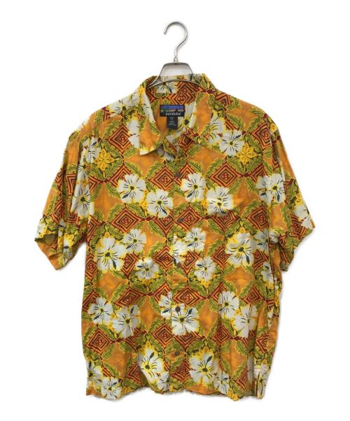 pataloha（パタロハ）pataloha (パタロハ) アロハシャツ オレンジ×イエロー サイズ:XLの古着・服飾アイテム