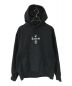 SUPREME（シュプリーム）の古着「Cross box logo hooded sweatshirt」｜ブラック