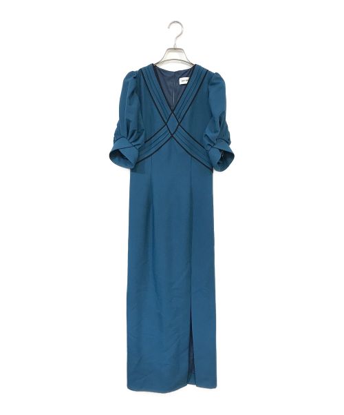 Lily Brown（リリーブラウン）Lily Brown (リリーブラウン) クロスデザインワンピース ブルー サイズ:1の古着・服飾アイテム