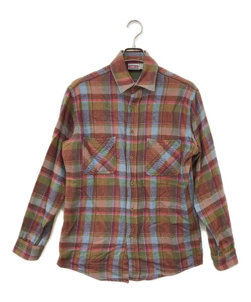big mac（ビッグマック）BIG MAC (ビッグマック) ネルシャツ ブラウン サイズ:Mの古着・服飾アイテム