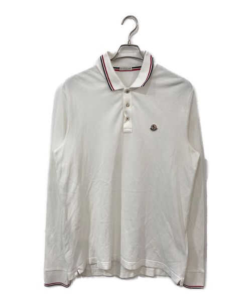 MONCLER（モンクレール）MONCLER (モンクレール) LOGO POLO SHIRT ホワイト サイズ:XLの古着・服飾アイテム