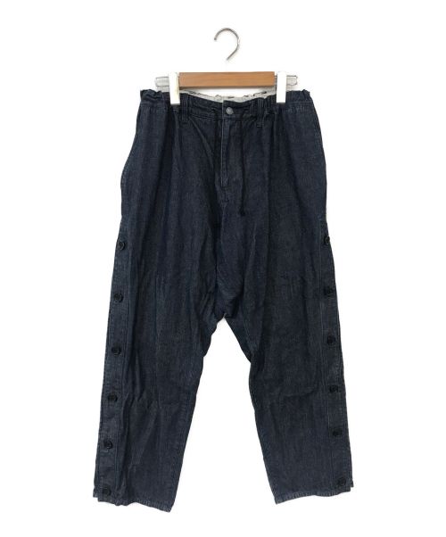 B Yohji Yamamoto（ビーヨウジヤマモト）B Yohji Yamamoto (ビーヨウジヤマモト) Slit button Wide Pants インディゴ サイズ:1の古着・服飾アイテム