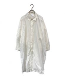 Yarmo（ヤーモ）の古着「Oversized Poncho Shirt」｜ホワイト