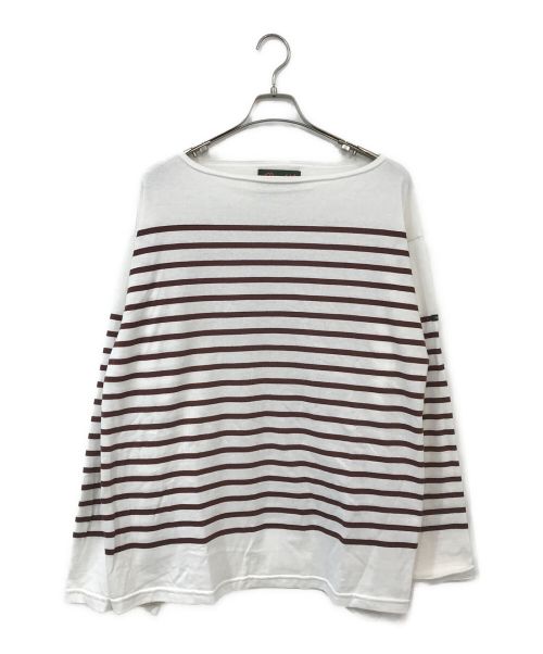 OUTIL（ウティ）OUTIL (ウティ) バスクシャツ ホワイト×ボルドー サイズ:1の古着・服飾アイテム