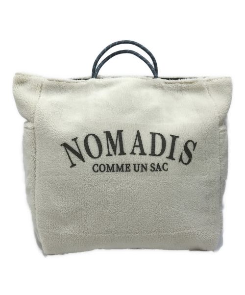 NOMADIS（ノマディス）NOMADIS (ノマディス) ボアトートバッグ アイボリーの古着・服飾アイテム