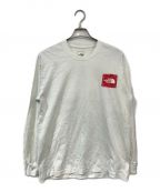 THE NORTH FACE）の古着「L/S Sleeve Graphic Tee」｜ホワイト×レッド