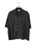 UNFIL（アンフィル）の古着「cotton silk twill short sleeve shirt」｜ブラック