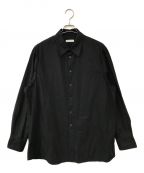 VALENTINO）の古着「オーバーサイズフィットプリーツシャツ」｜ブラック