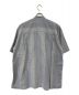 ISSEY MIYAKE (イッセイミヤケ) 半袖バンドカラーシャツ グレー サイズ:Ｌ：7800円