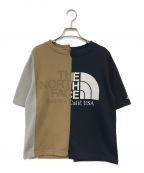 THE NORTHFACE PURPLELABELザ・ノースフェイス パープルレーベル）の古着「アシンメトリー クレイジーカラー ロゴ Tシャツ」｜マルチカラー
