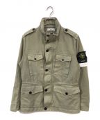 STONE ISLAND）の古着「Grey Structured Cotton Multipocket Field Jacket」｜グリーン