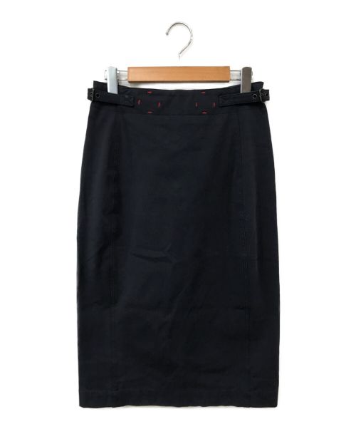PRADA（プラダ）PRADA (プラダ) 台形スカート ネイビー サイズ:40の古着・服飾アイテム