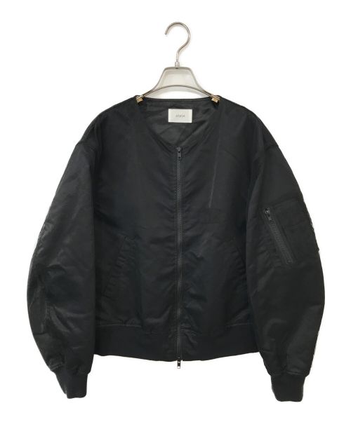 stein（シュタイン）stein (シュタイン) Collar Mesh Flight Jacket ブラック サイズ:Sの古着・服飾アイテム