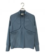 Callコール）の古着「dyed jersey zip up pullover」｜ブルー