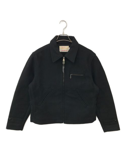Trophy Clothing（トロフィークロージング）Trophy Clothing (トロフィークロージング) Wool Sports Jacket ブラック サイズ:40の古着・服飾アイテム